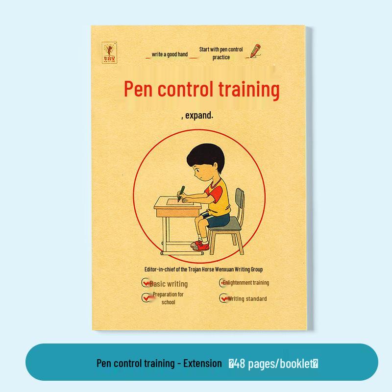 Dětská kniha na procvičování pinyinu a trénink kontroly tužky: Psaní abecedy pro seniory pro začátečníky