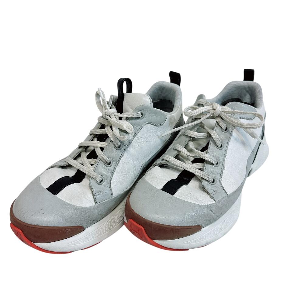 HERMES leather Hugo sneakers white leather Used