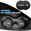 DAYB7 2pcs Car Coaster Water Cup Bottle Holder Mat Anti-Slip Pad For Skoda VRS Octavia 2 3 Kamiq MK3 Kodiaq Karoq Superb Fabia
