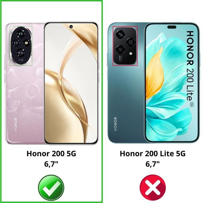 Screen Protector Glass Film - Phonillico - Honor 200 5G - Pack of 4 - Tempered Glass - Scratch Resistant