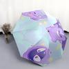 Gengar Pattern, Automatic Folding Umbrella, Portable and Foldable Design, 8 Ribs, a Christmas or Birthday Gift.