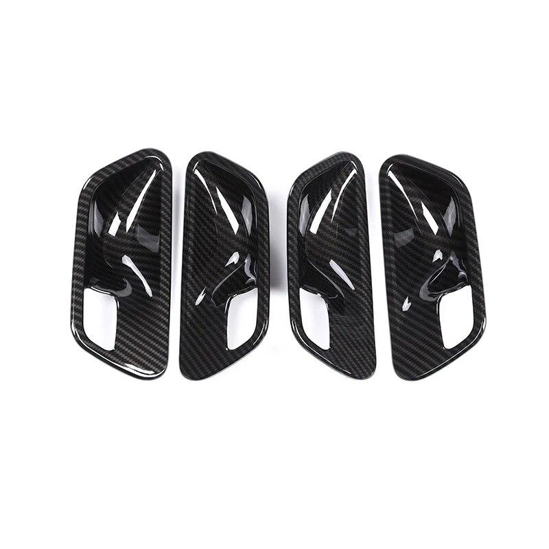 4 Τεμάχια ABS Υφή Ίνας Άνθρακα Διακόσμηση Καλύμματος Διακόσμησης Μπολ Χειρολαβής Εσωτερικής Πόρτας Αυτοκινήτου Για BMW 3 4 Σειρά F30 3GT F34 F36