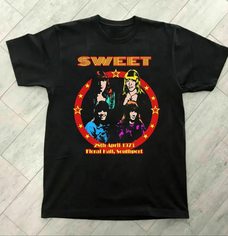 Sweet Band Tour Music Classic Short Sleeve Black All Size Shirt XXXL