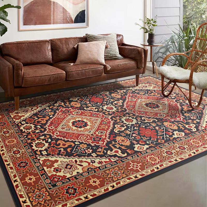 Persian Style Carpet For Live Room Large Area Rug Machine Washable Rug For Bedroom Home Decor Outdoor Carpet