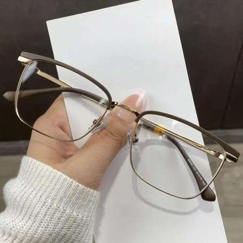 Men's Women's Fashion New Full Frame Myopia Glasses Fashion Luxury Eyeglasses High Definition Anti-Blue Light Myopia Glasses