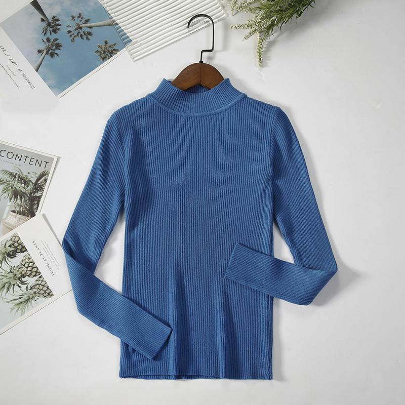 Women Turtleneck Sweater Knitted Soft Pullovers Cashmere Jumpers Basic Solid Soft Sweaters Women Autumn Winter Casual Top