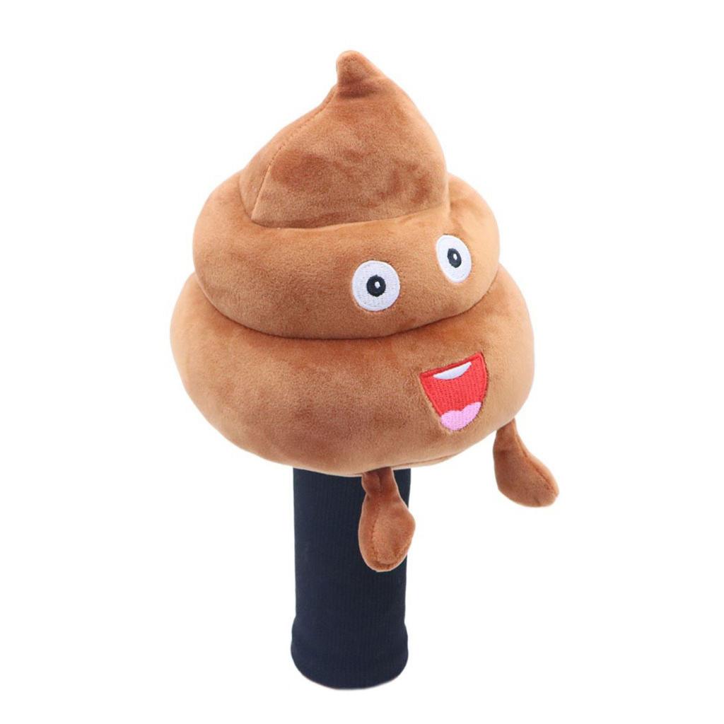 Braun Lustig Kacka Golfschlägerkopfhüllen Plüschtier Driver Schutz Headcover Golfzubehör