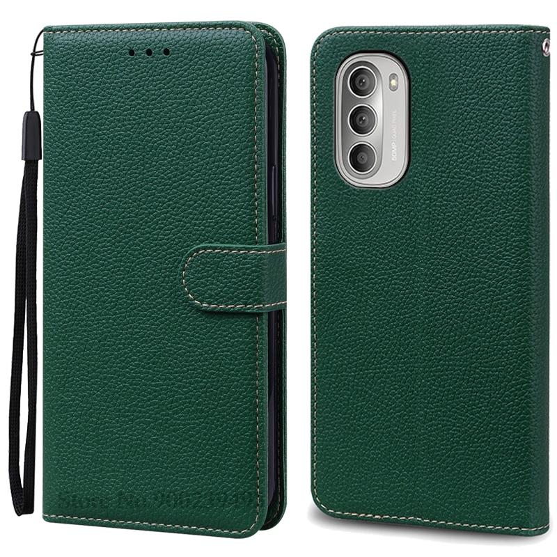 For Motorola G51 5G Deksel Lær Flip Lommebokdeksel For Moto G51 5G Deksel Mykt Silikondeksel For Motorola G51 5G Deksel Fundas