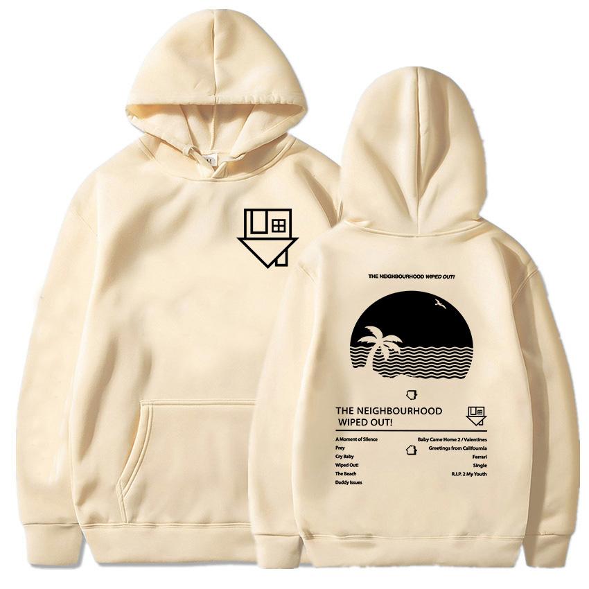 Album Wiped Out Felpe con Cappuccio da Stampa Felpe della Band del Quartiere Pullover con Cappuccio a Manica Lunga Abbigliamento Donna Uomo Sudaderas