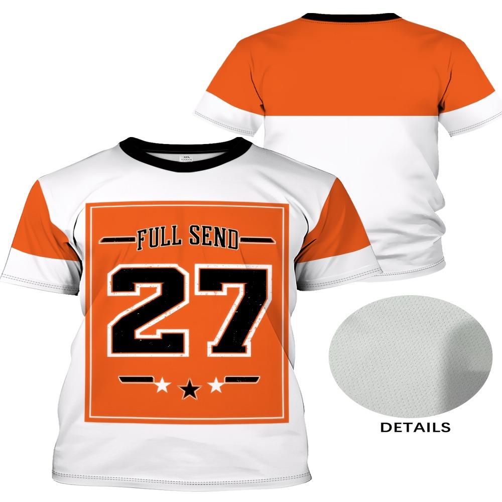 

Women s round neck T-shirt, fully printed casual style street T-shirt, light and breathable XXS