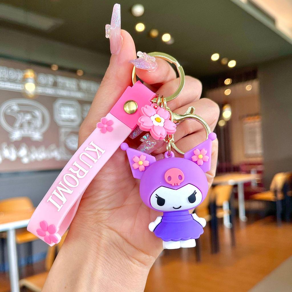 Bedårande Gris & Panda Stapelleksak Hängsmycke Nyckelring - Sött Par Bilväska Tillbehör, Perfekt Liten Gåva