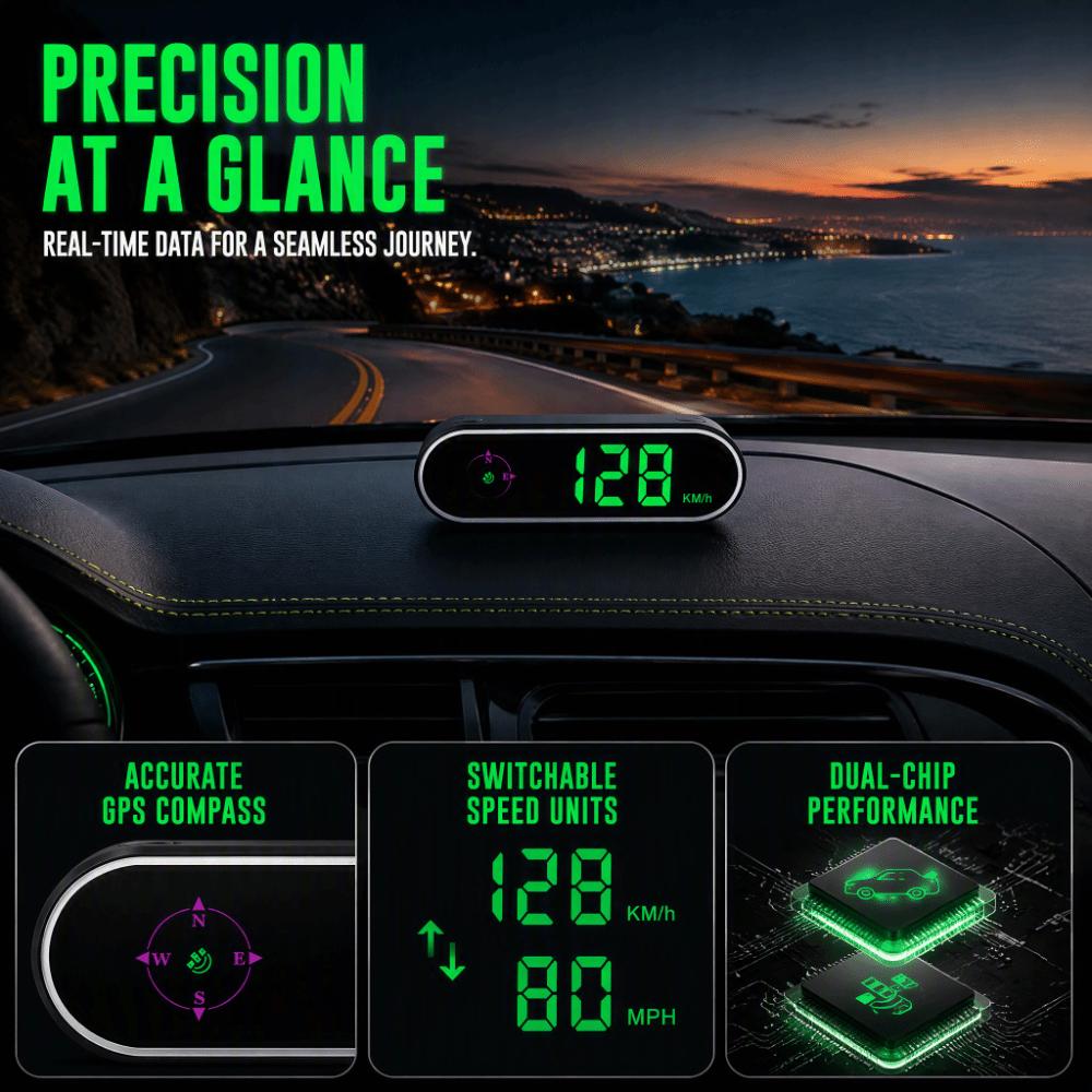 USB Plug and Play GPS Speedometer Night Vision HUD Display Digital Speed Meter  Car Dashboard
