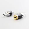 Kawaki Rotating Pure Silver Cable Headphone Decoding Audio Cable Type-C 3.5mm [M207]