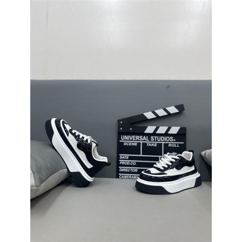 Summer new breathable mesh thick-soled comfortable lace-up casual board shoes bm