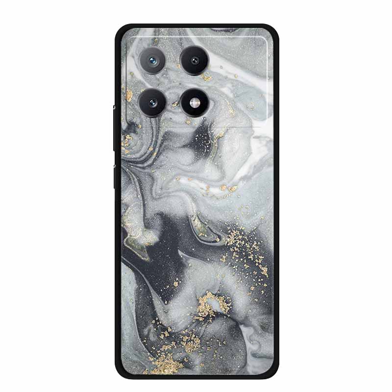 Marble Pattern Phone Case for Poco X6 Pro Clear Edge Cover Funda for Xiaomi Poco X 6 Pro Soft Transparent Coque Color Back Shell