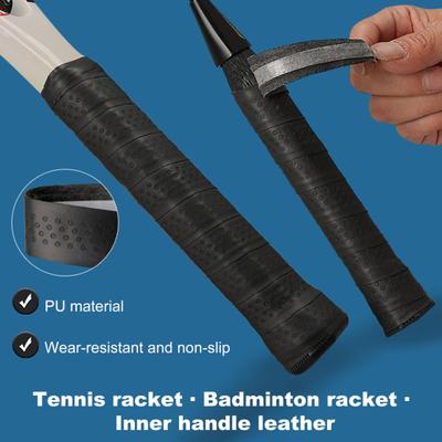 Tennisschläger-Griffband, Kunstleder, selbstklebend, hervorragende Klebrigkeit, rutschfest, Schlägerschutzhülle, Muster, Punkte, größere Reibung, stoßfest