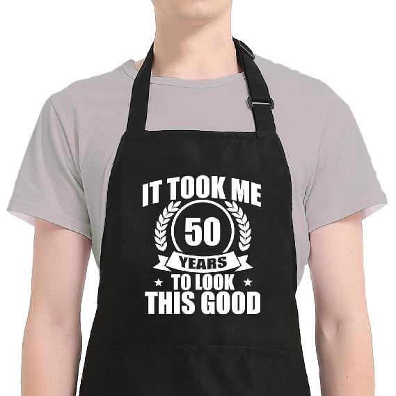30th 40th 50th 60th 70th Birthday Gifts for Men Women, Kitchen Aprons for Cooking BBQ, Gifts for Dad Grandpa Husband