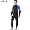 3MM Wetsuit Men's Wet One-piece Thermal Long-sleeved Waterproof Female Snorkeling Swimsuit
