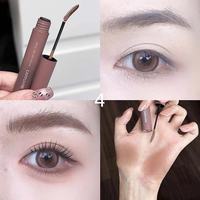 

Cappuvini 3D Eyebrow Dye Cream Long Lasting Brown Color Eyebrow Mascara Tint Sweatproof Wild Brow Enhancer Cream Cosmetics