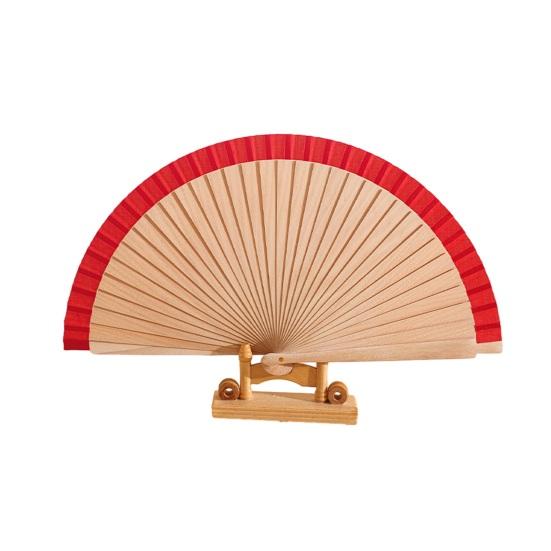 

Yousheng Wooden Folding Fan with Colored Hem DIY Painting Hand Fan Vintage Decorative Fan Dance Performance Props Party