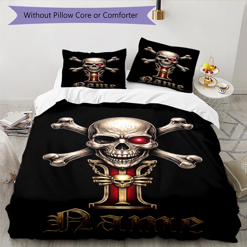 3Pcs Custom Name Warhammer 40K Bedding Set Duvet Cover Closure Includes 1Duvet Cover 2Pillowcases Soft And Comfortable For All Seasons