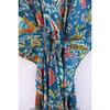 Women Cotton Hippie Summer Blue Sleepwear Mukat Print Long Maxi Caftan Dress CKFTN-SCRN-FULL-BUYIT-118