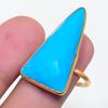Arizona Turquoise Gemstone 925 Sterling Silver Jewelry Ring Size Adjustable KJ-1328