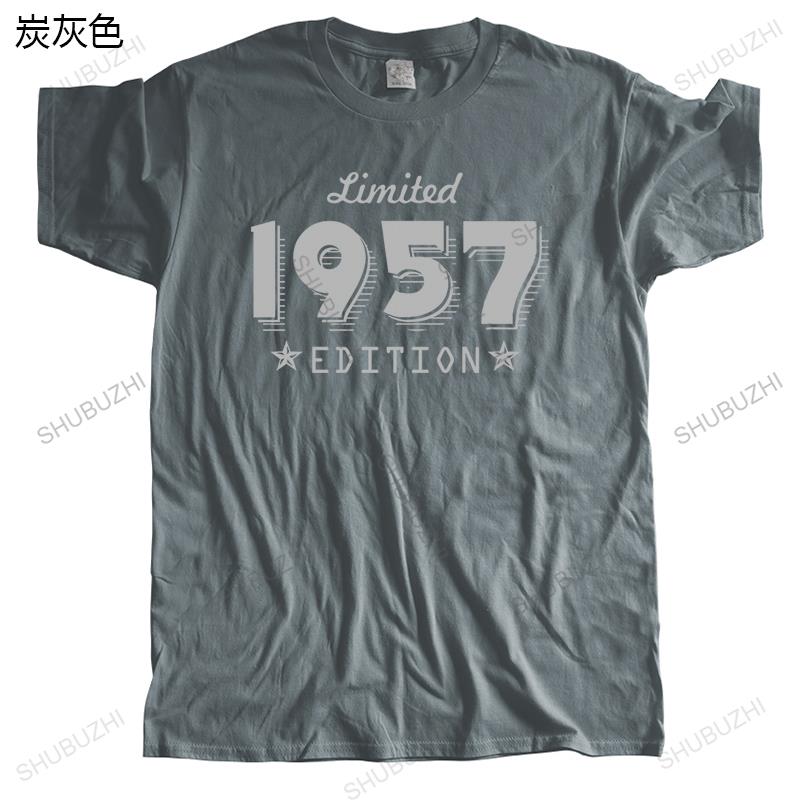 Mens Fashion Cotton T-shirt Men Brand Teeshirt 1957 Limited Edition Funny Tee-shirt Male Summer Tops Brand Clothing