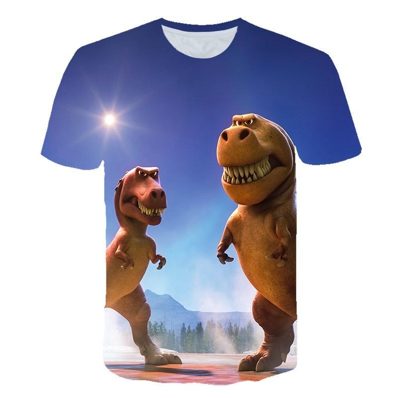 

Jurassic Dinosaur 3D Digital Printed Breathable T-shirt Daily Casual Men s T-shirt 6XL