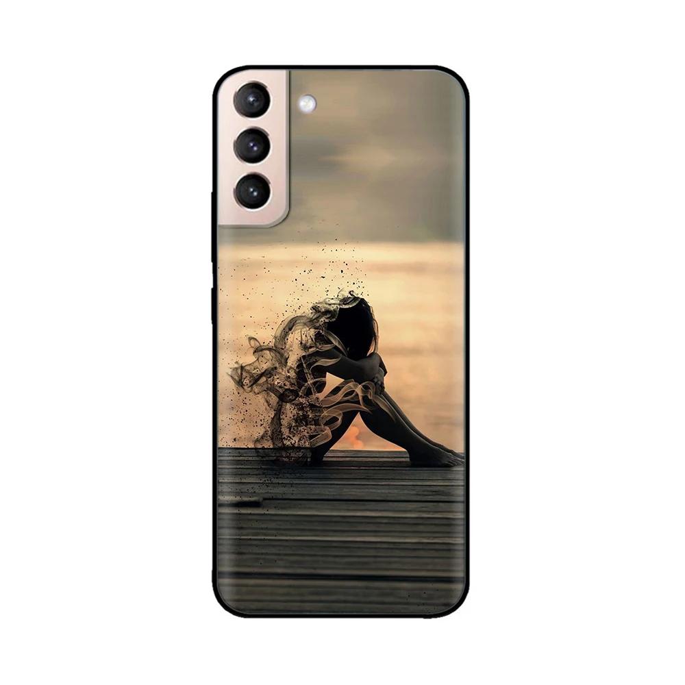 Silicone Case For Samsung Galaxy S21FE Case S21 Ultra 5G Soft TPU Phone Case S21 FE Fundas For Samsung S21 Plus s21+ S 21 Cover