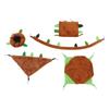 5pcs Hamster Hammock Multifunction Soft and Comfortable Guinea Pig Hideout Set for Sugar Glider