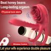 Rose Penis Ring Vibrator Female G-Spot Clitoral Stimulation Male Ejaculation Delay Silicone Cockring Adult Sex Toy For Couples