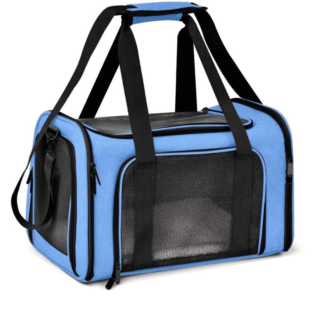 Tragbare atmungsaktive Hund- und Katzen-Tragetasche - Weiche Seiten-Rücken-Tasche - Haustier-Rucksack - Haustier-Reisetasche - Reise- und Spiel-Haustier-Handtasche