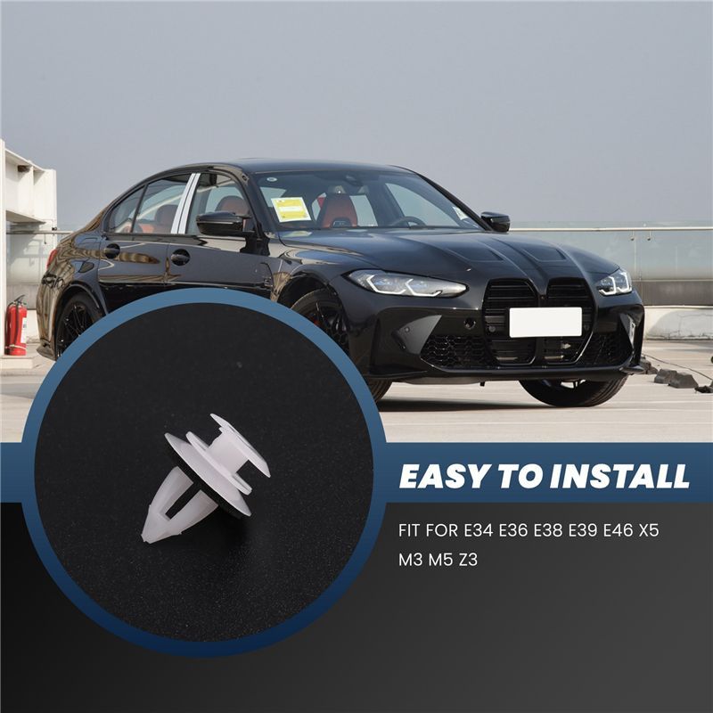 AA92-50Pcs Door Panel Clips With Seal Ring For BMW E34 E36 E38 E39 E46 X5 M3 M5 Z3