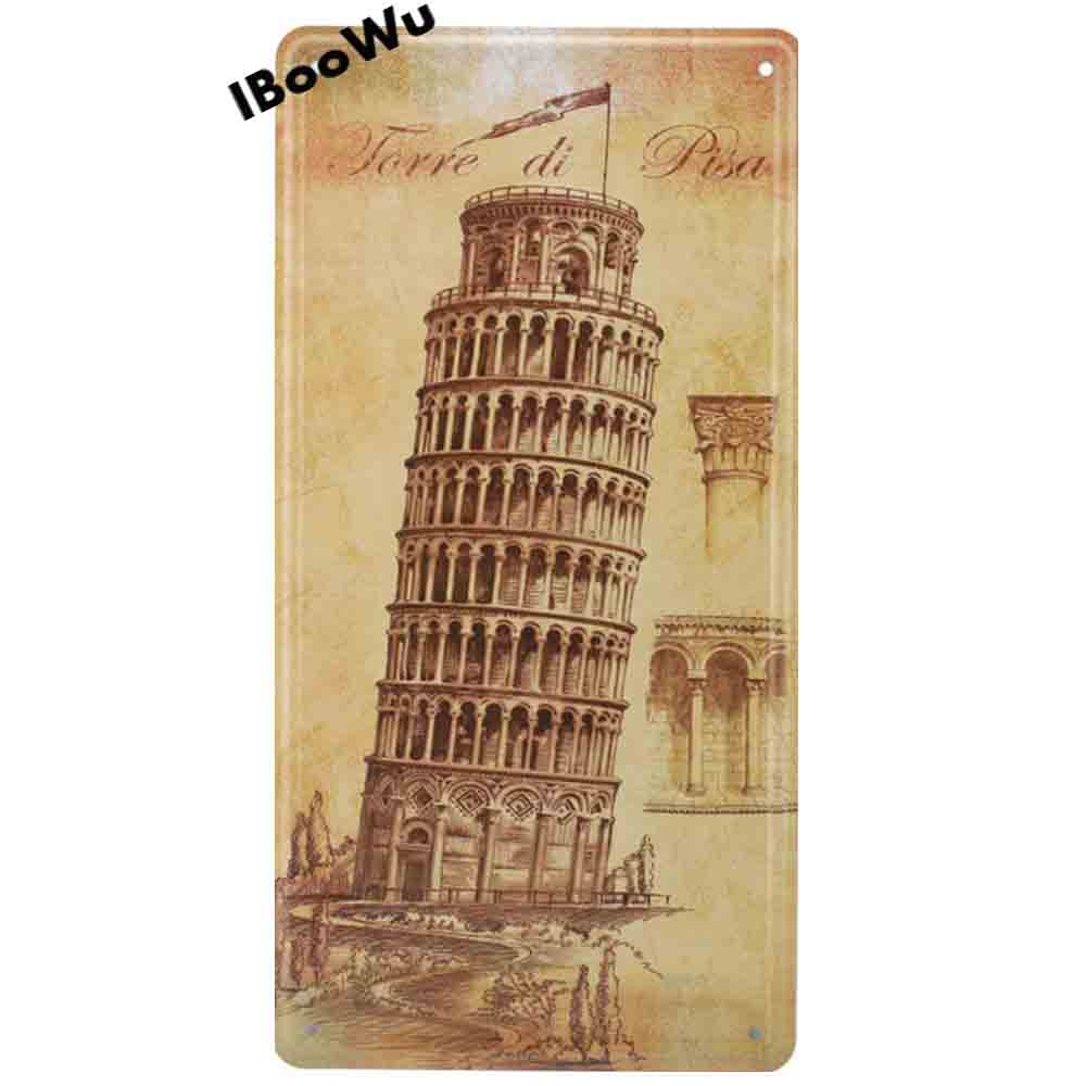 Der Eiffelturm, beliebte Stadtschilder, Vintage-Poster, Retro-Plaketten, London/Paris, Metallblechschilder, Wanddekoration für Bar, Garage, Pub, Café