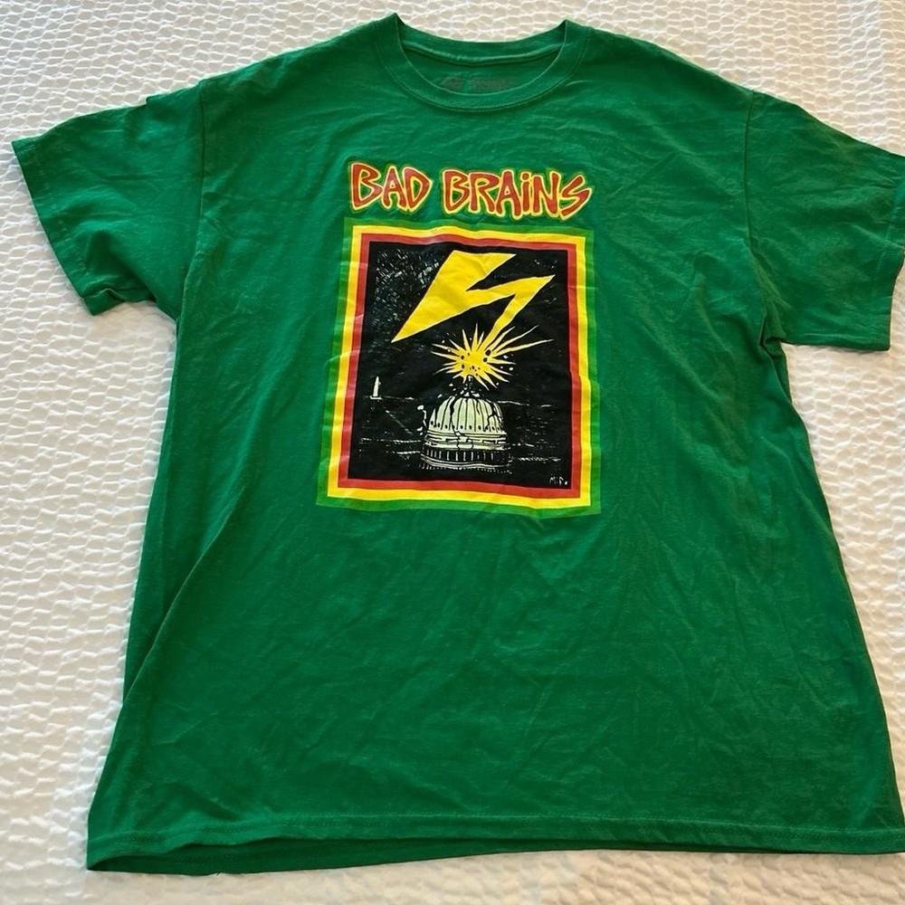 Bad Brains Band Unisex short sleeve T shirt Green tee basic style Unisex T-Shirt XXXL