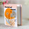 6 Inch 100 Pockets Photo Album Cloth Cover Laminated Scrapbook Album Insert Pocket Large Capacity Photo Storage Shower Gift