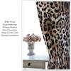 Leopard Print Curtains Brown Cheetah Wildlife Art Printed Window Drapes Bedroom Kitchen Decor Fabric Set Panel Curtain Blackout For Made Of Polyester