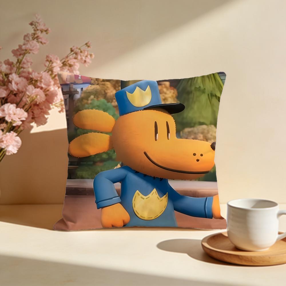 Stylish DDog Manied Cushion Cover Stylish Washable Pillow Cover Ideal for Couch Bedroom Car Decoration