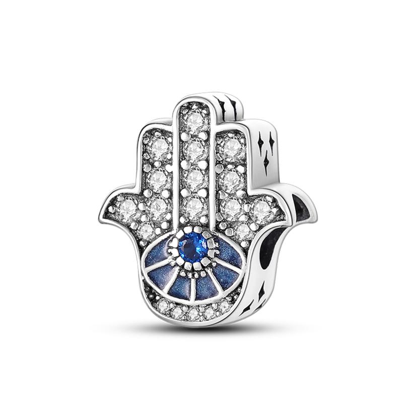 Newcopper Sparkling Zircon Devil'S Eye Horus' Eye Best Wishes Lucky Charms Beads Fit Pan Original Bracelets Diy Jewelry