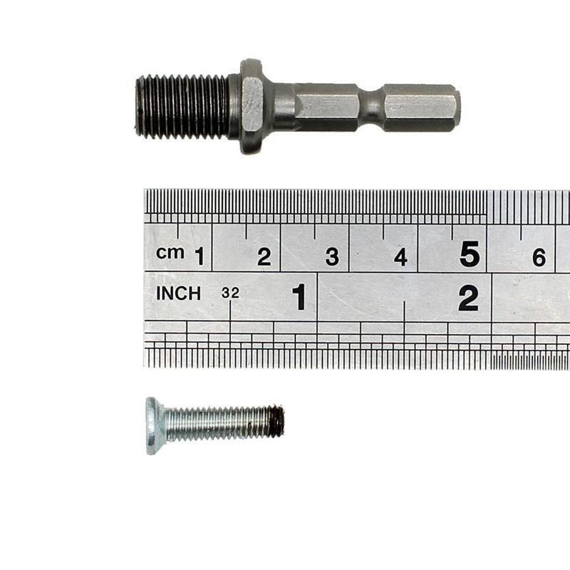 Electric Hammer Drill Chuck 1//4/" Hex Shank Adapter Mandrel Thread 3//8/"-24UNF