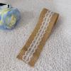 Rustic Style Burlap Rolls With Lace Natural Jute Jute Ribbon Vintage Style Sisal Lace Trim Burlap Ribbon Wedding Decoration