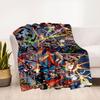 Marvel vs DC: Epic Heroes Battle Comic Book PosterBlanket Flannel Throw Blanket for Sofa, Bed, Travel, Camping, Office, Couch, Chair