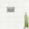 Vintage Metal Poster Poop Here Again Funny Wall Art Toilet Decor