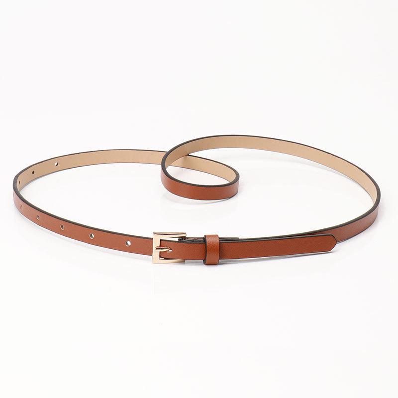 Frühling/Sommer Damen PU Leder Dünner Taillengürtel - Vielseitig Mehrfarbig Dekorativ für Kleider & Anzüge
