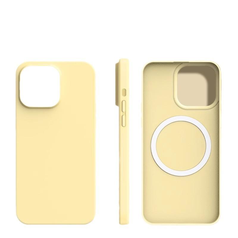 Applicable to iPhone17 mobile phone case ultra-thin cloud-sensitive liquid silicone magnetic suction Apple 16PROMAX anti-drop protective case