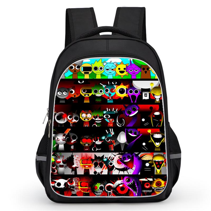 Rhythm Box Sprunki Hra Anime Batoh Studentský Školní Taška Počítačová Taška