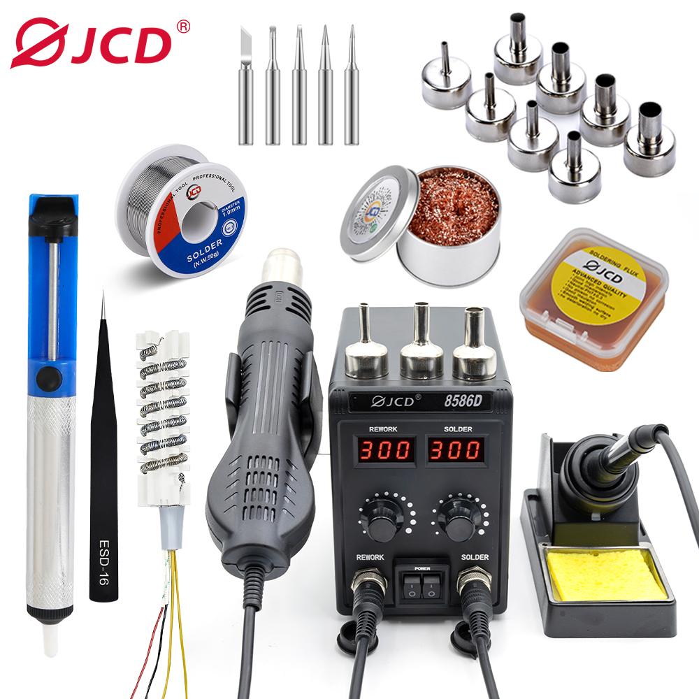 8898 Soldering Station  2 in 1 Digital Display Hot Air Gun Solder Iron Welding Rework For Cell-Phone BGA SMD PCB IC Repair Tools