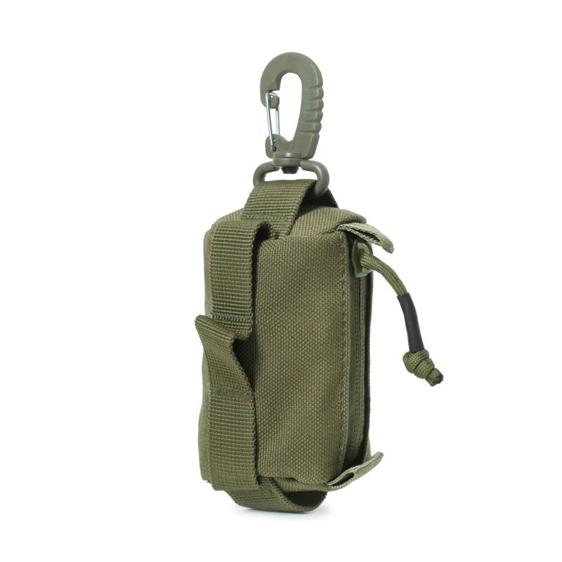 Outdoor Buckle Bag Edc Pouch Zipper Key Card Holder Small Tools Bag Portable Wallet Pouch Outdoor Hunting Waist Bags