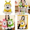 Adorable Plush Highland White Terrier Dog Toy Soft And Cuddly With Bee And Frog Outfits For Kids